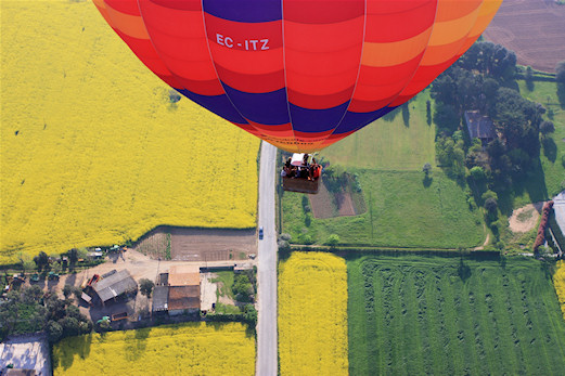 Hot air balloon sobre el Vallés Oriental