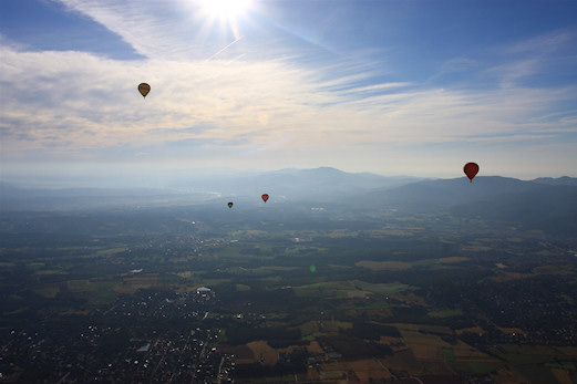 Hot air balloons aerostaticos